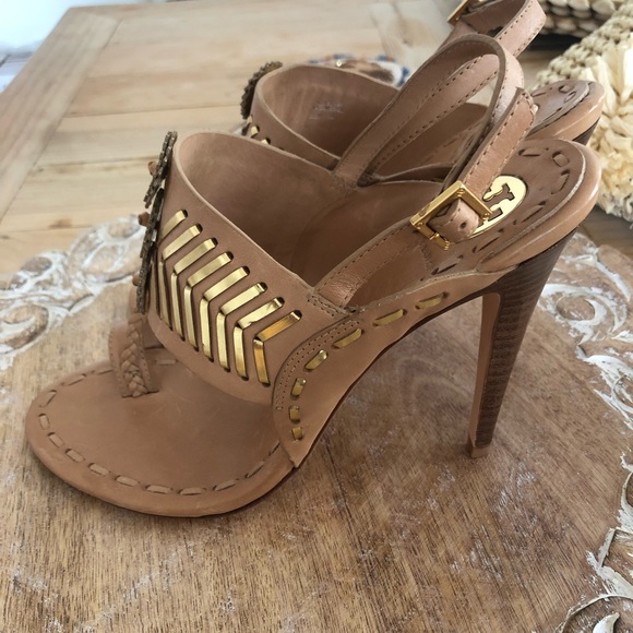 ⭐️HP! Tory Burch Caylan Sandals. Size 8.5, 5” heel. Unworn. - Picture 5 of 14